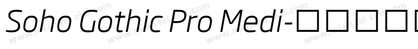 Soho Gothic Pro Medi字体转换